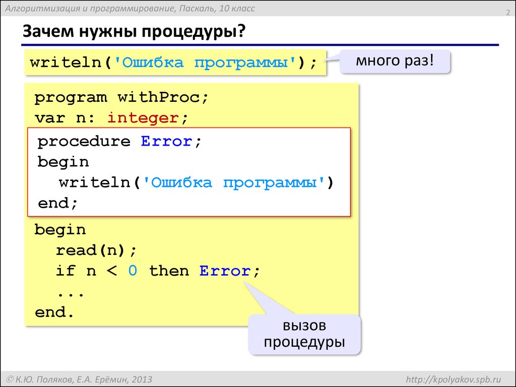 Процедура Паскаль - мастерство форм и эстетика