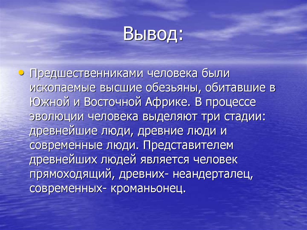 Вывод: