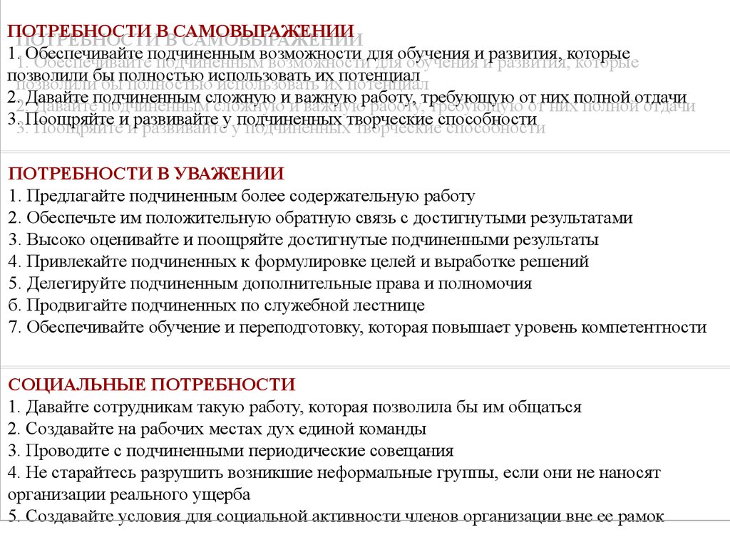 Потребность в самовыражении. Методы удовлетворения потребности самовыражения. Потребности подчиненных. Сама выражение в потребностях.