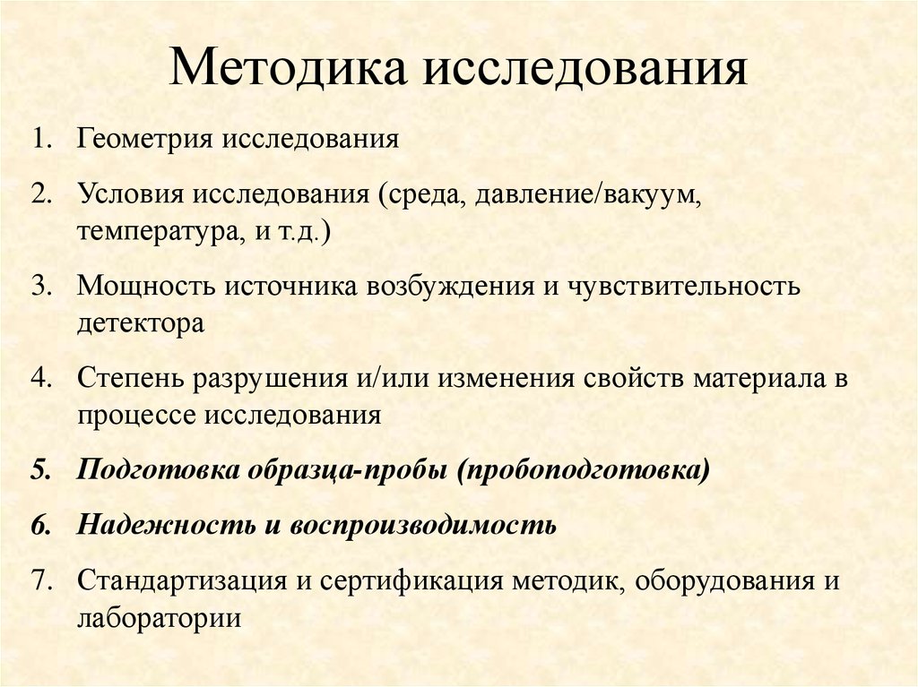 Методика оборудования. Методика исследования. Методика исследования процессов. Методы исследования твердых тел методом. Методы исследования наноматериалов.