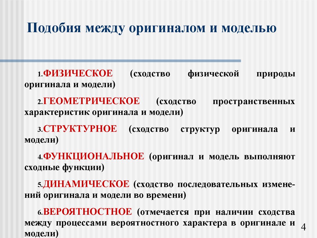 Проявить подобно. Вероятностное подобие между оригиналом и моделью проявляется. Модель и оригинал. Способы описания модели. Модель и моделирование.