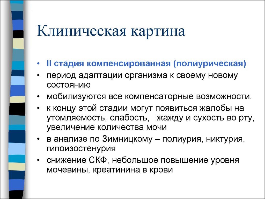 Клиническая картина стадии