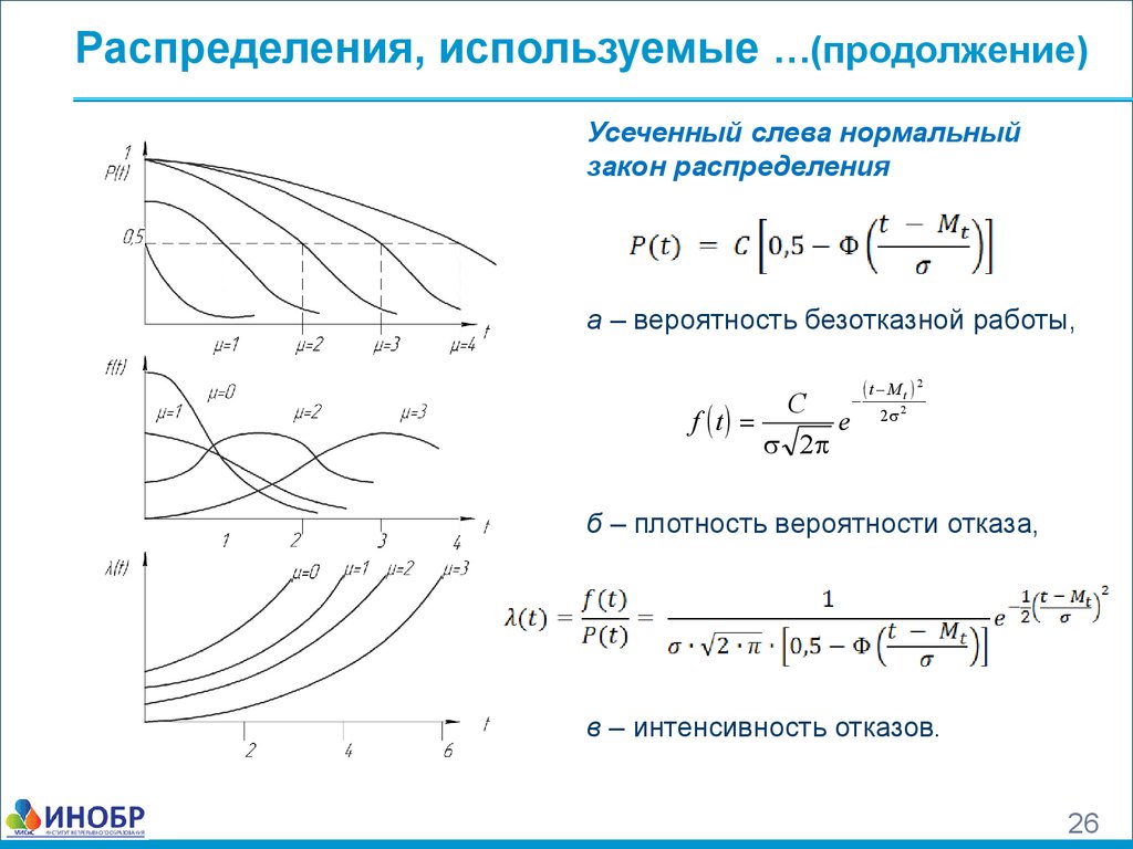 Используя распределение. Нормальное распределение теория надежности. Усеченное нормальное распределение случайной величины. Усеченный закон распределения. Усеченный нормальный закон распределения.