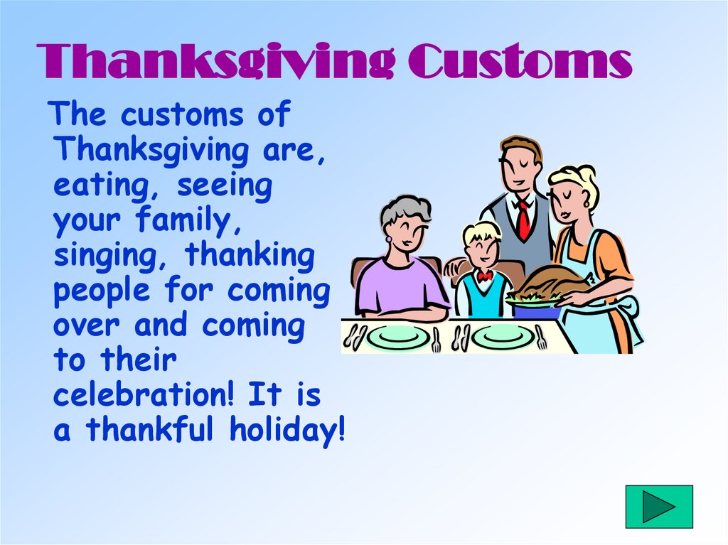 Thanksgiving Customs