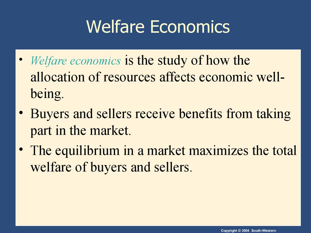 Welfare Economics