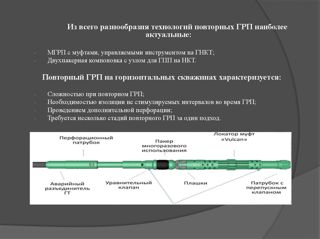 Схема расстановки оборудования при грп