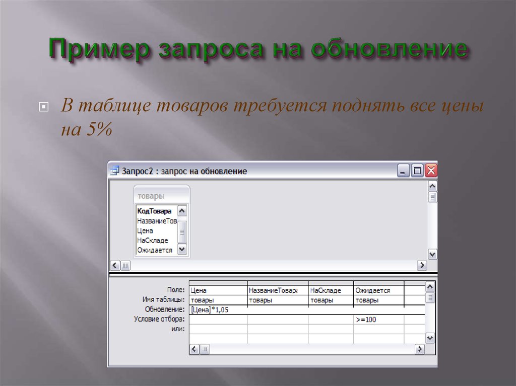 Обновления access. Запрос на обновление. Аксесс запрос на обновление. Запрос на обновление в access. Запрос пример.