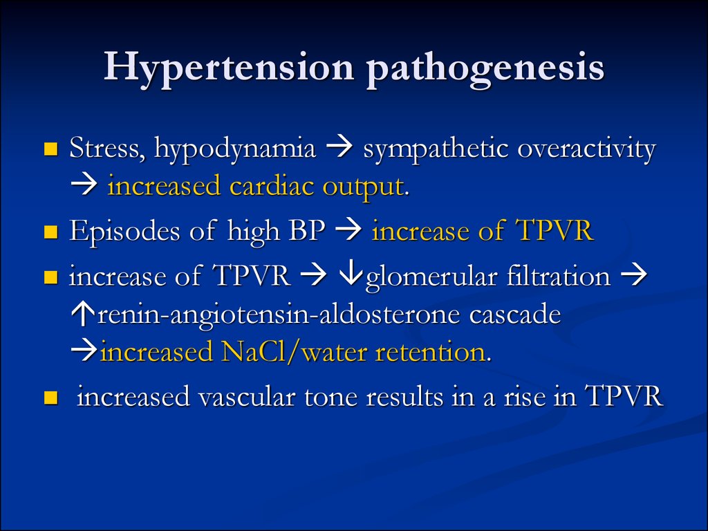 Hypertension pathogenesis