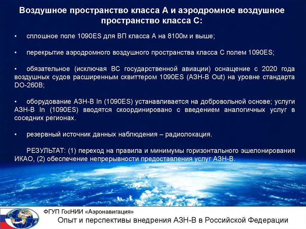 Деление воздушного пространства по высоте и в плане