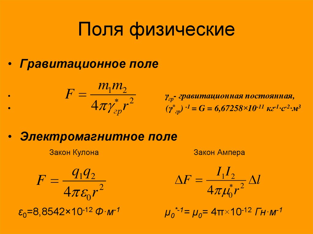 Характеристика поля физика