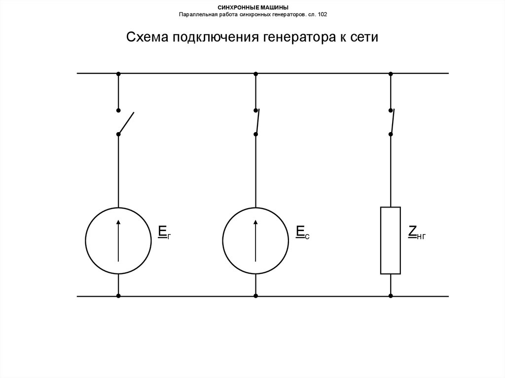 Параллельная работа генераторов презентация