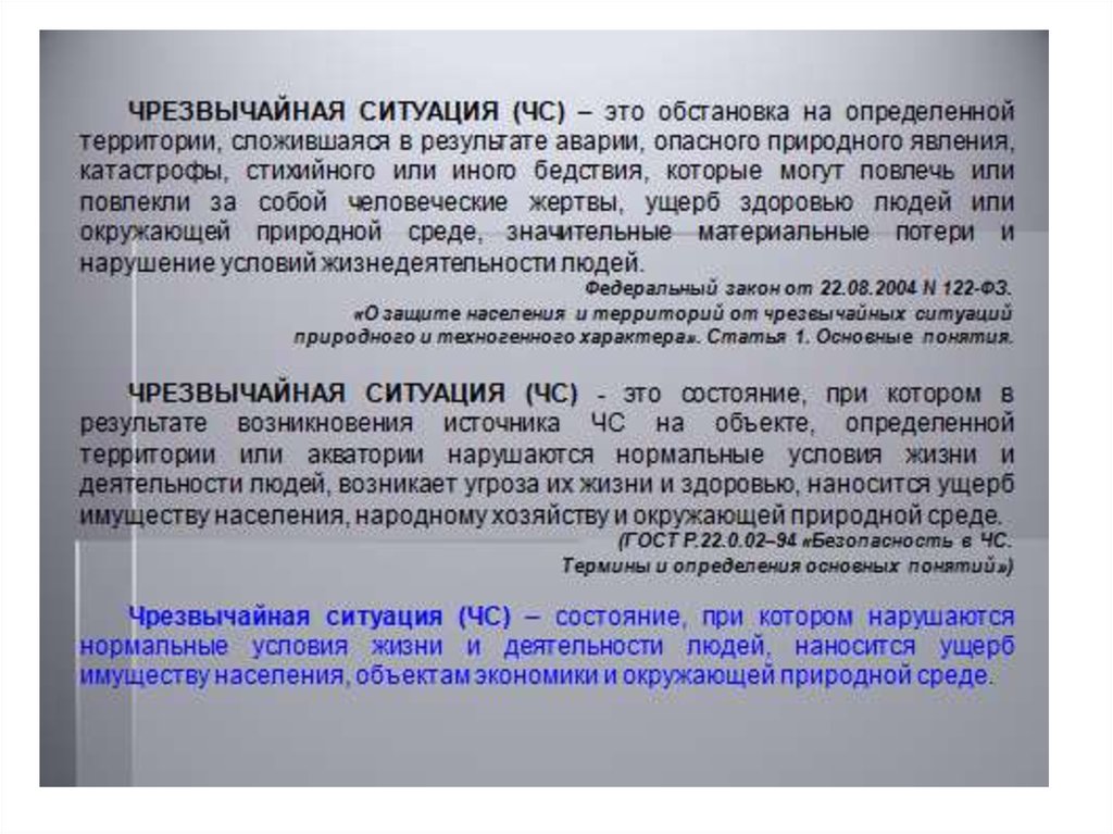 Обстановка на определенной территории сложившаяся. ЧС И методы защиты в условиях их реализации. Нарушение условия жизнедеятельности это ситуация сложившаяся. Угроза жизни людей возникает. Объект народного хозяйства или иного.