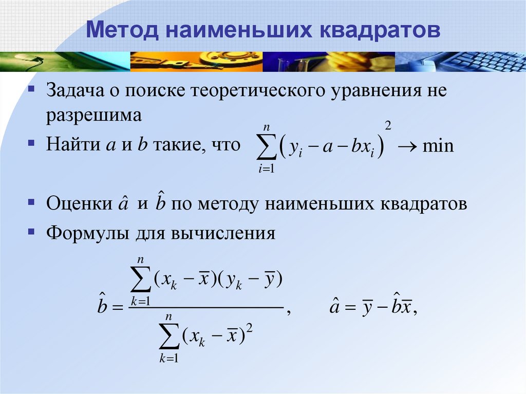 Уравнение модели. Формула метода наименьших квадратов. Формулы метода наименьших квадратов линейные. Формула для оценок метода наименьших квадратов. Коэффициенты линейной регрессии метод наименьших квадратов формула.