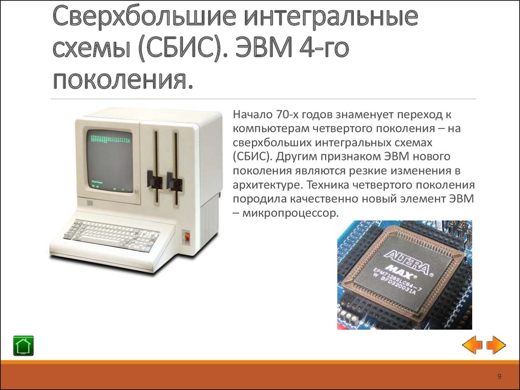 Четвертое поколение сверхбольшие интегральные схемы 1980