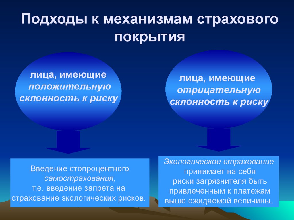 Страхование экологических рисков презентация