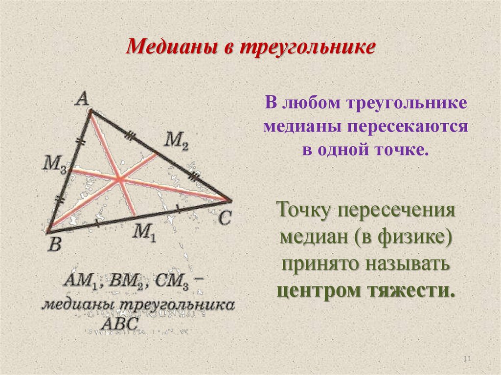 Пересечение медианы и высоты треугольника. Точка пересечения медиан. Точка пересечения медиан треугольника. Пересечение медиан в треугольнике. Медианы пересекаются в одной точке.
