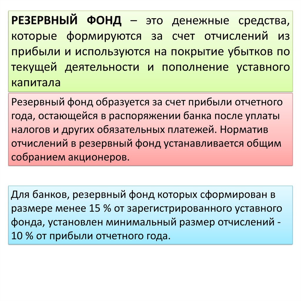 Фонды коммерческого банка. Резервный фонд. Резервный фонд РФ. Резервный фонд банка. Резервный фонд предприятия формируется и используется для:.