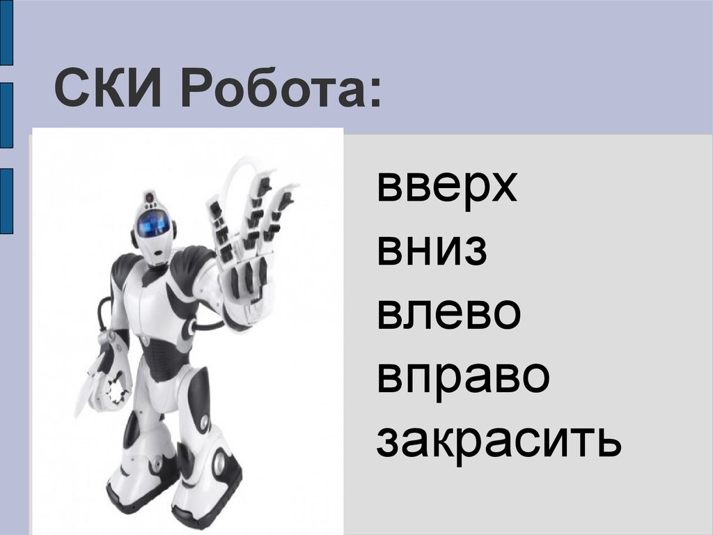 Сколько роботов в команде. Система команд исполнителя робот. Команды для робота Информатика. Ски исполнителя робот. Ски робота Информатика.