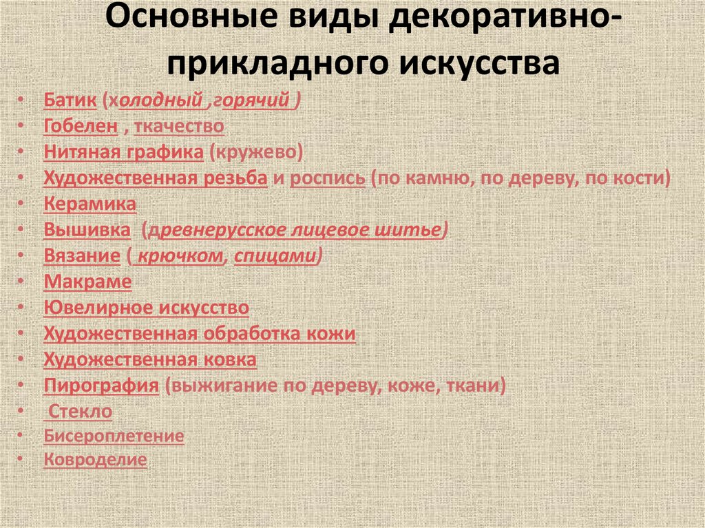 Список творчества. Виды декоративно прикладного искусства. Виды_декоративно-прикладного_иск. Виды декоративного искусства. Виды декоративно-прикладного творчества.