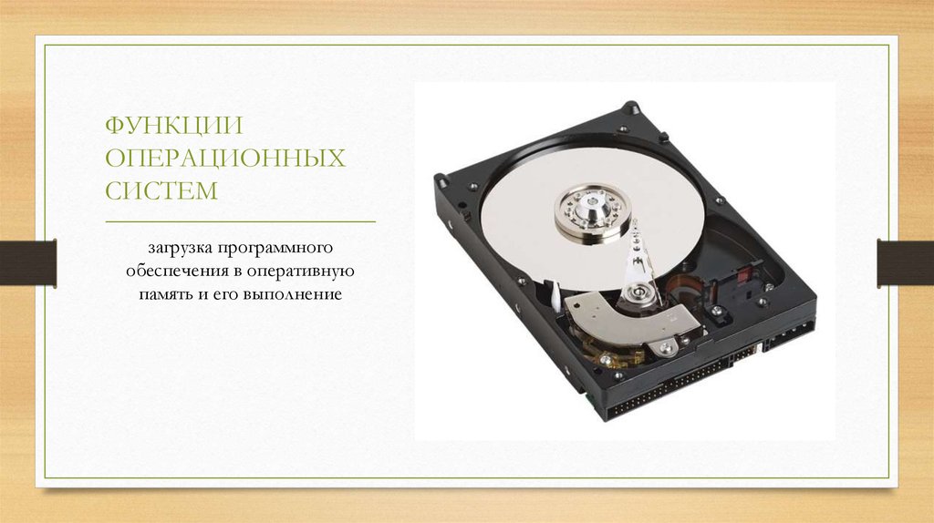 ФУНКЦИИ ОПЕРАЦИОННЫХ СИСТЕМ