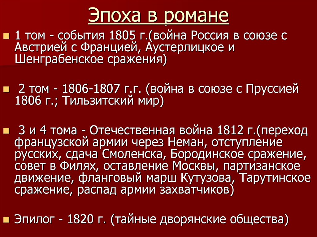 Композиция романа война и мир схема