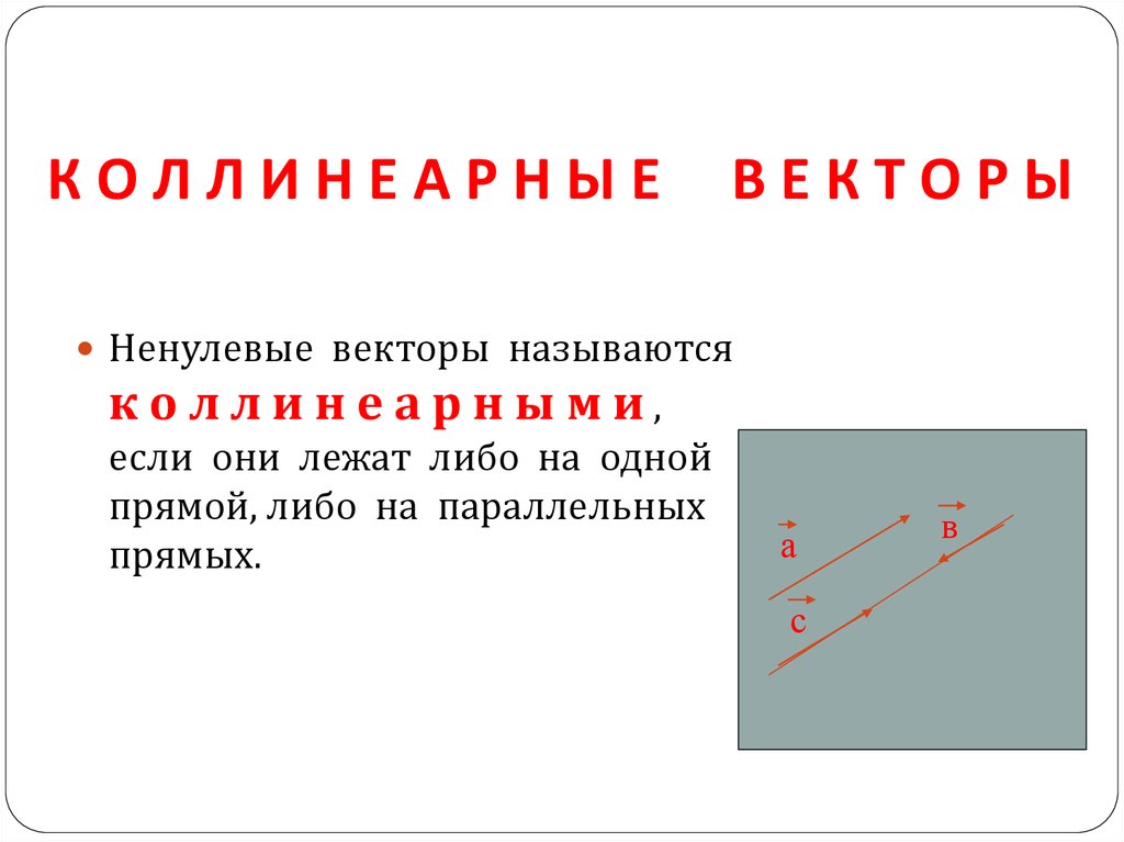 Вектор презентация 8 класс