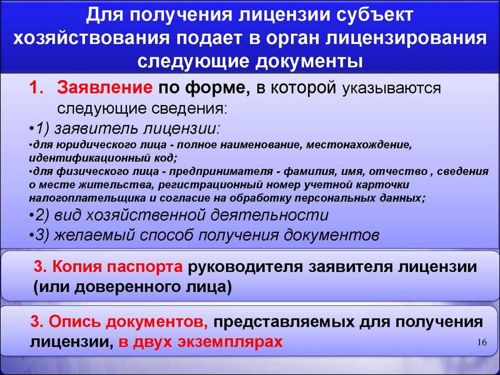 Документы для получения лицензии. Органы осуществляющие лицензирование. Документы в лицензирующий орган. Перечень документов, представляемых в лицензирующий орган.. Виды лицензирующих органов.