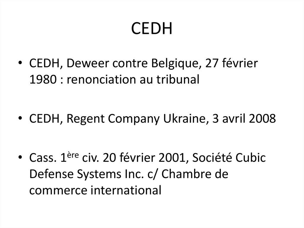 CEDH