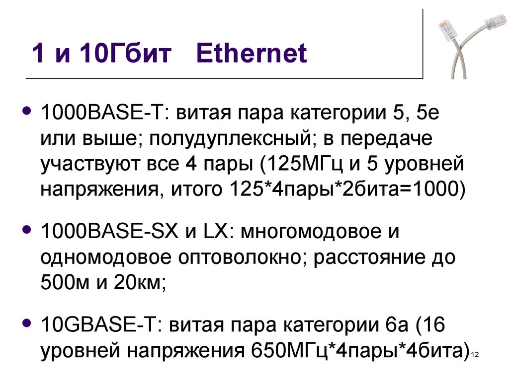 1 и 10Гбит Ethernet