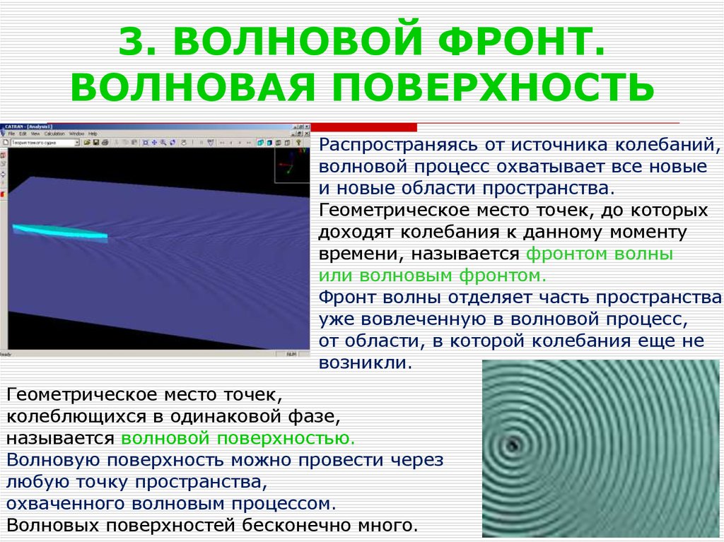 Волновая поверхность. Волновая поверхность и фронт волны. Что называется волновой поверхностью. Волновая поверхность физика.