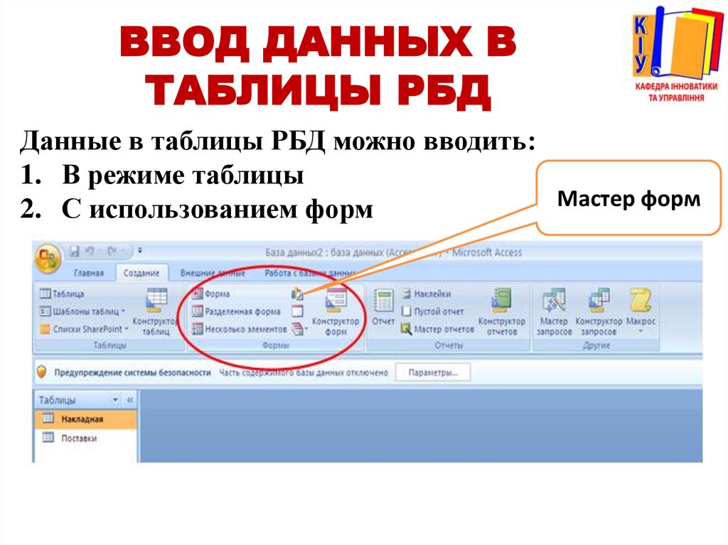 Информация введенная в форму. Ввод данных в режиме таблицы. Применение форм ввода данных. Как называется строка в РБД. ID номер ученика в РБД.