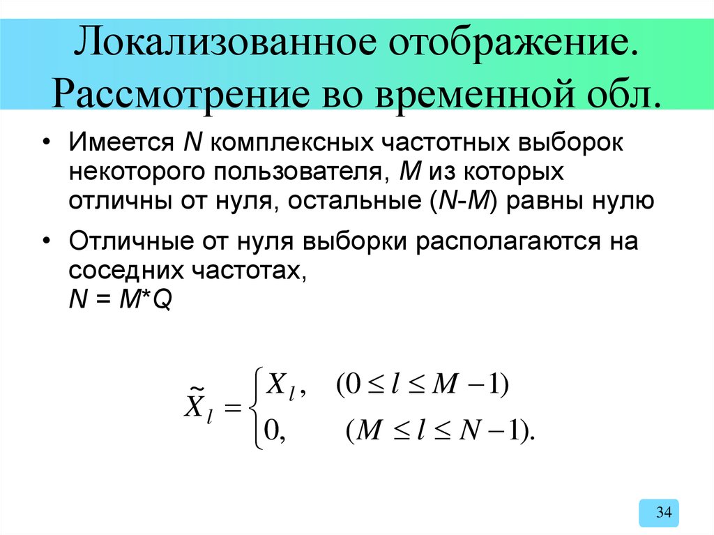 Комплексная частота. Метод частотной выборки.