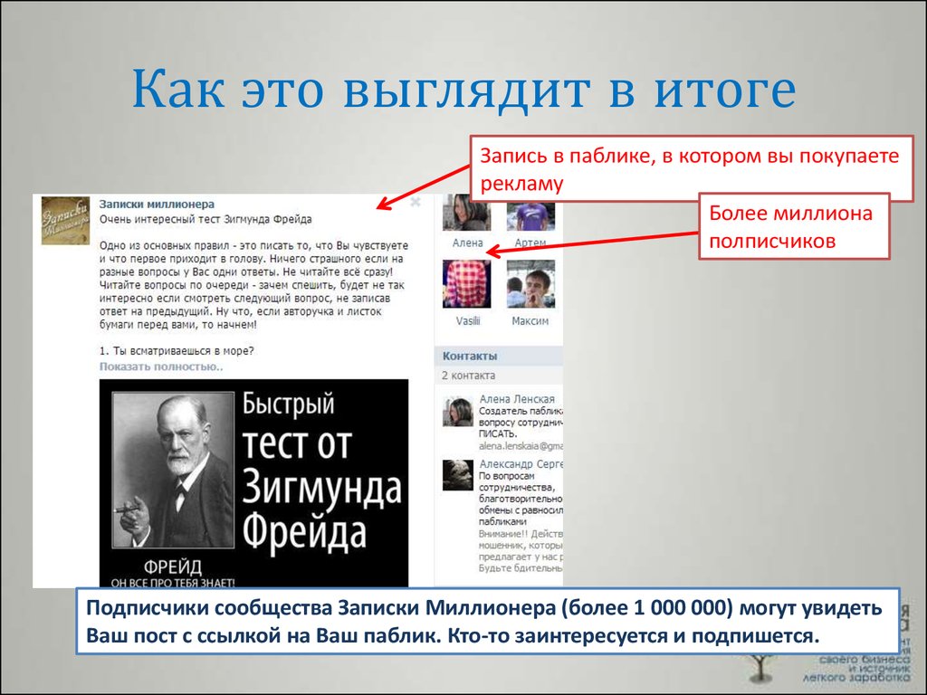 Ваш пост. Тест рекламы. Ссылки на ваши публичные страницы. Публичная страница. Записи для пабликов.