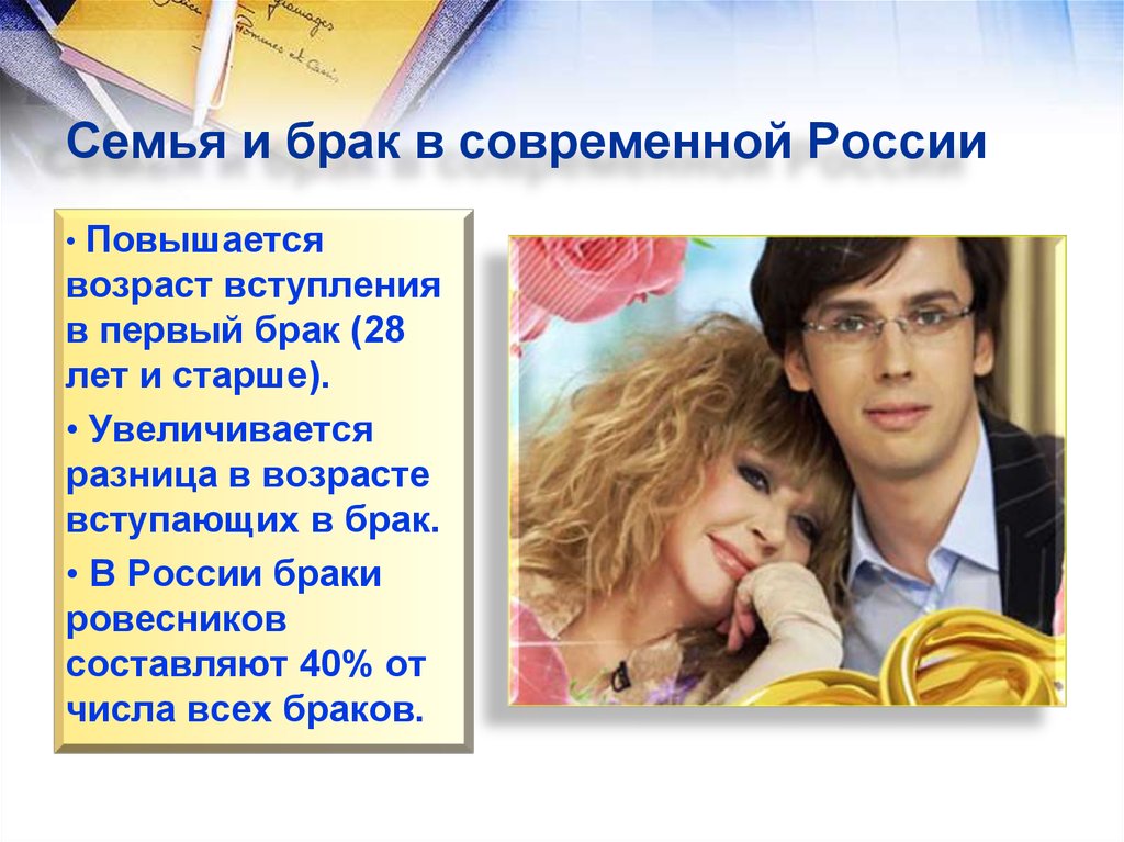 Семья и брак в современной России