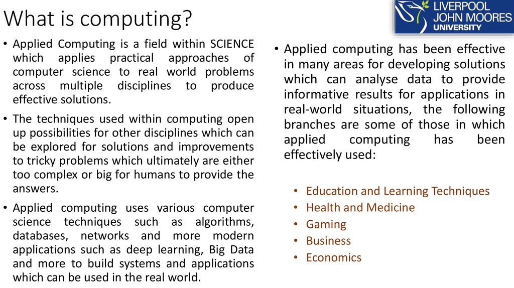 What is computing?