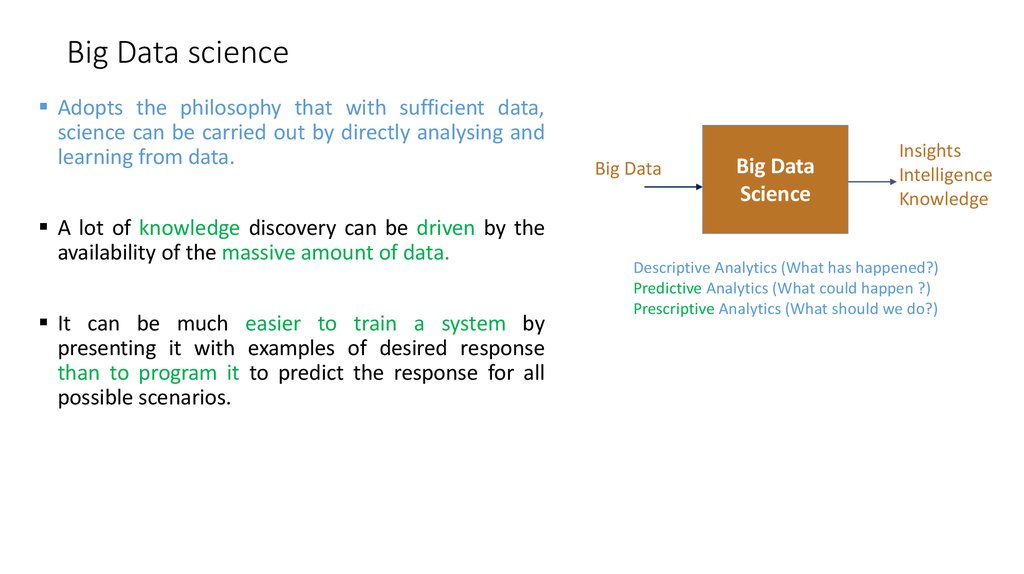 Big Data science