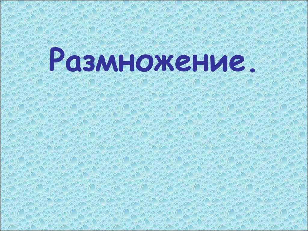 Презентация про размножение