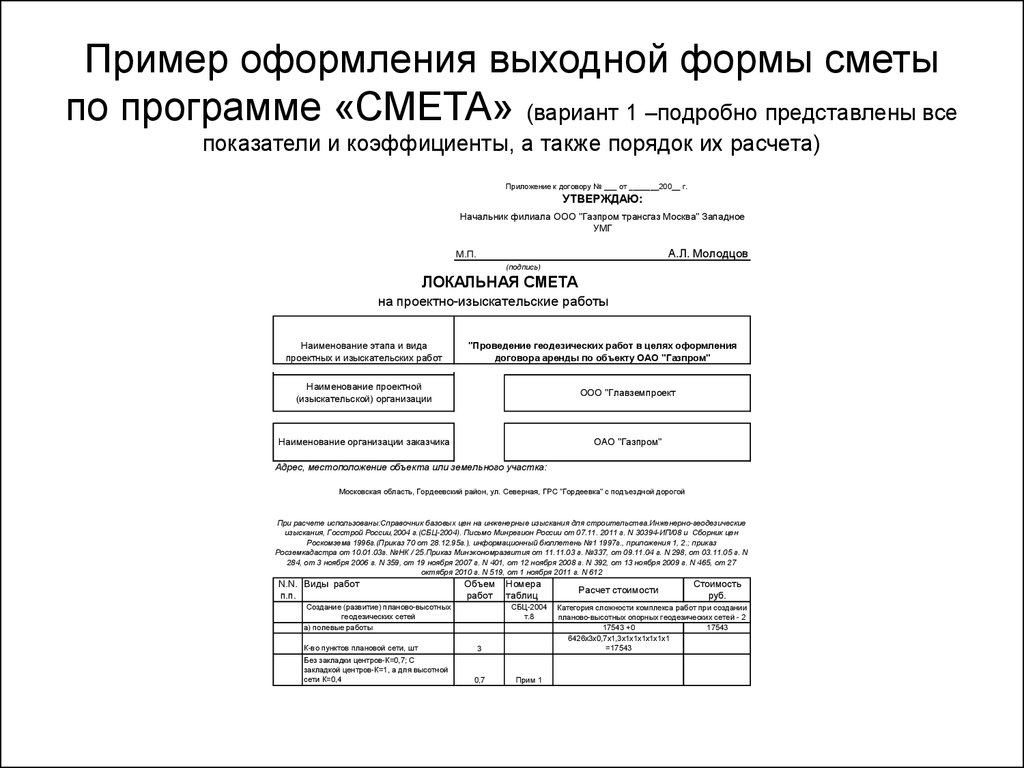 Как красиво оформить смету в презентации