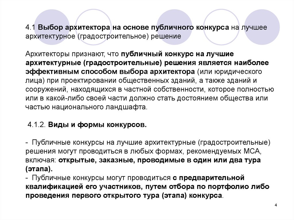 Публичный конкурс. Формы профессиональной деятельности архитектора. Профессиональные стандарты архитектора. Форма публичного конкурса. Виды публичного конкурса.