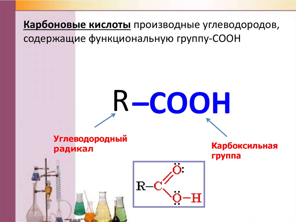 Тема по химии карбоновые кислоты