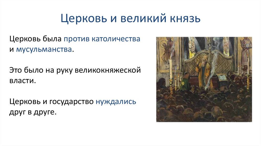 Русская православная церковь в 15 начале 16 века презентация 6 класс видеоурок