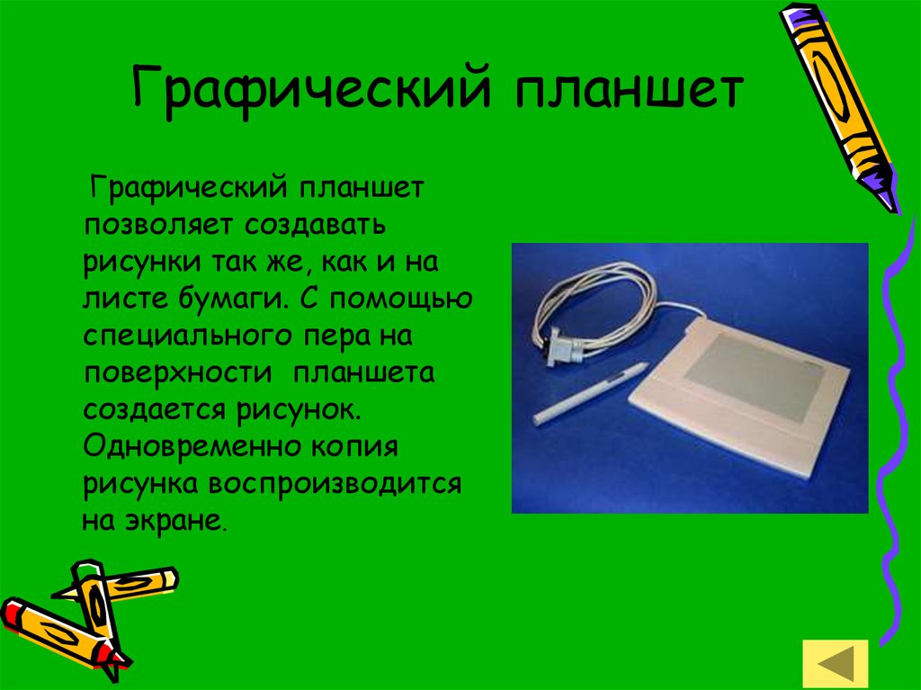 Кодирующий планшет позволяющий профессионально рисовать чертить на пк называется