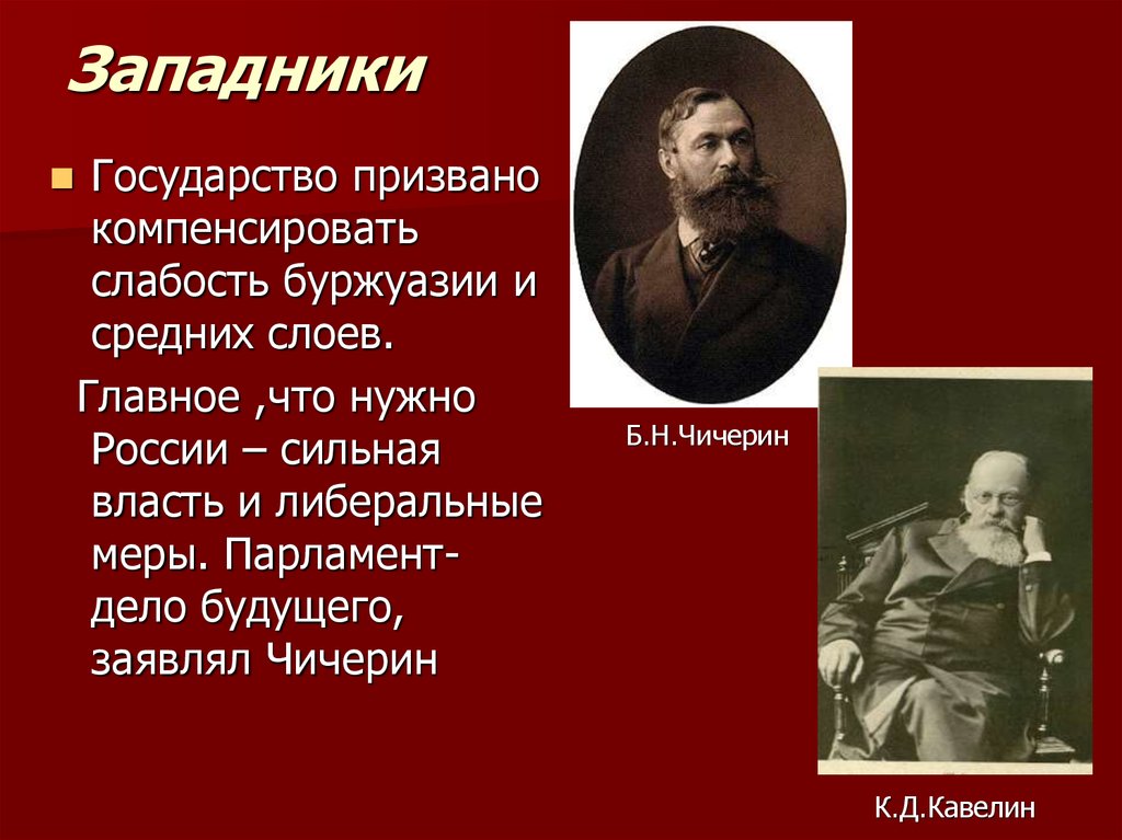 Западники представители. Западники представители Чичерин. Б Н Чичерин западник или народник. Историки западники. Сторонники западников.