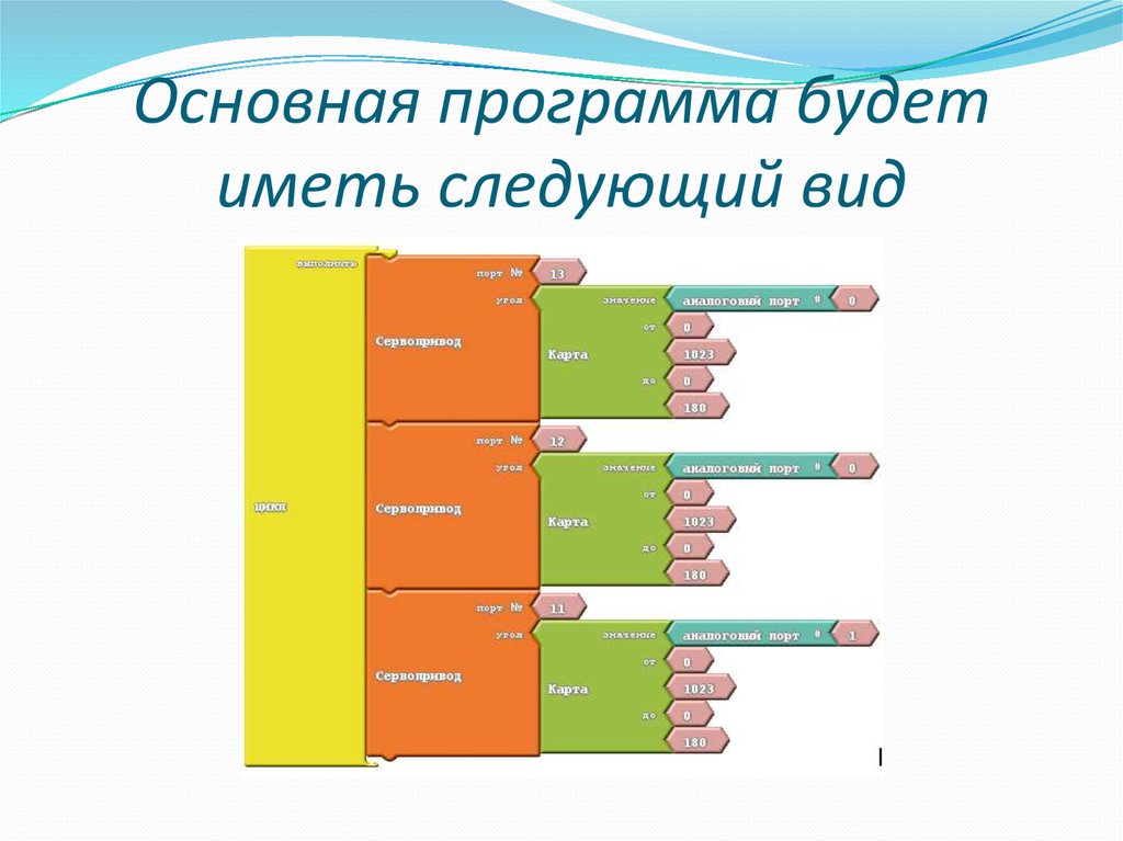 Расположите следующий