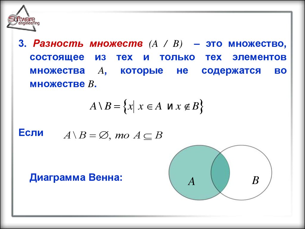 Равенство множеств