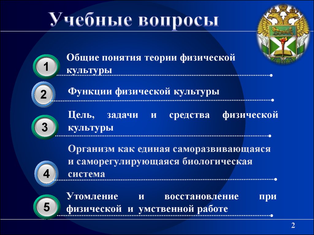 Учебные вопросы. Общие понятия физической культуры. Понятия теории физической культуры. Основные понятия физкультуры. Основы физической теории....