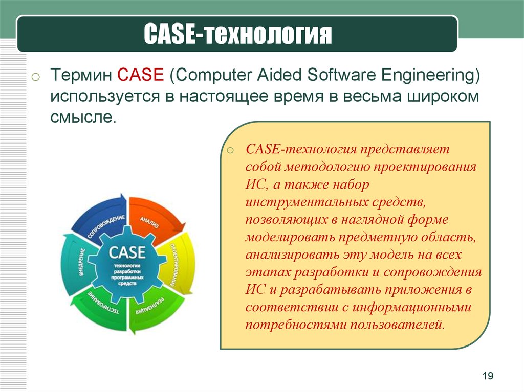 Средства разработки c. Case технологии разработки программных систем. Case средства разработки информационных систем. Понятие Case-технологии. Case - технологии (Computer-Aided software Engineering.