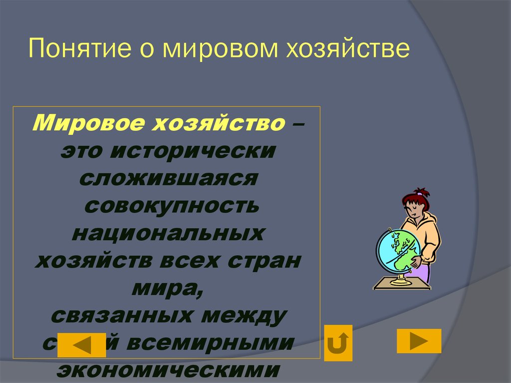 Понятие мирового хозяйства. Мировое хозяйство это исторически сложившаяся.