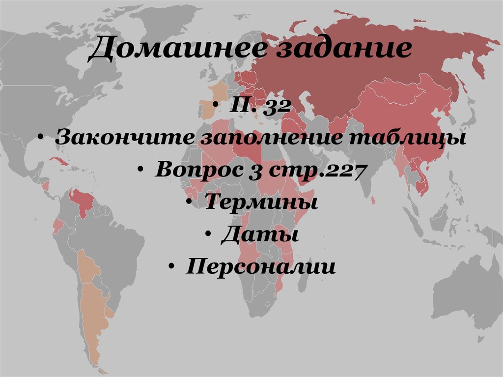 Домашнее задание