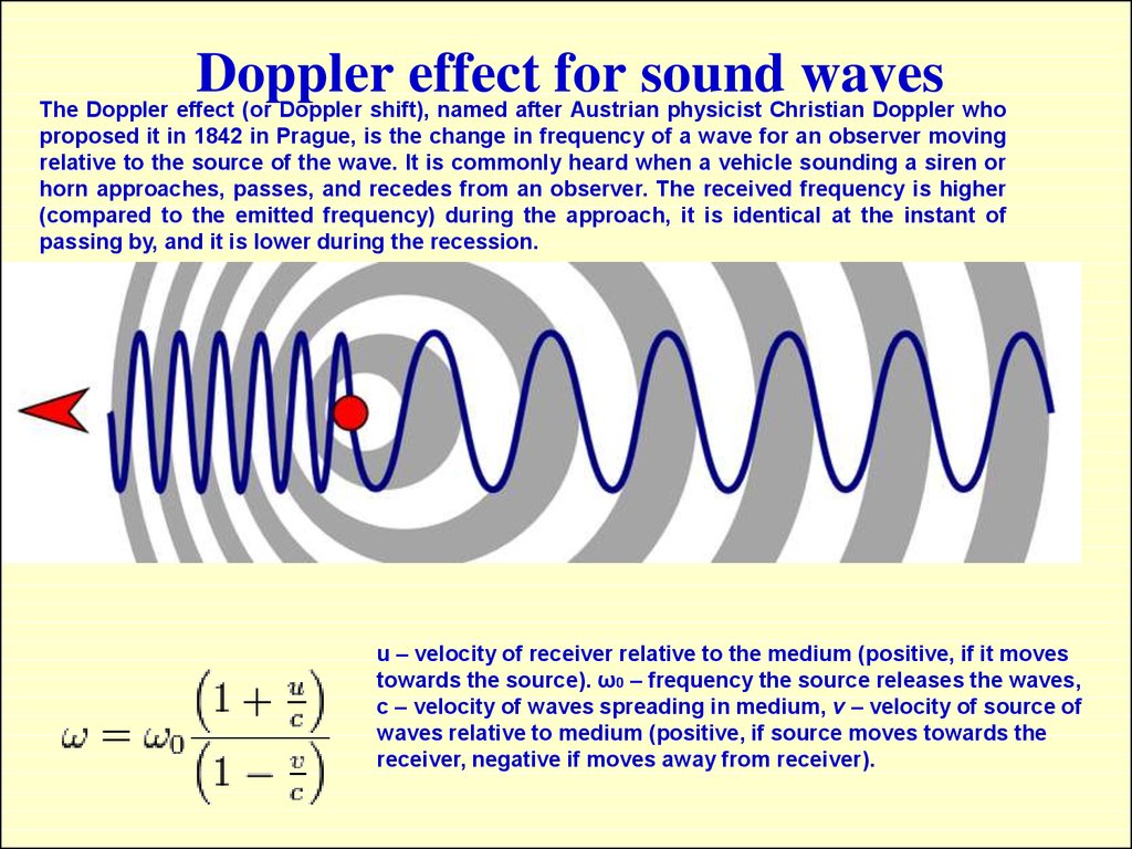Эффект доплера простыми. Эффект Доплера. Эффект Доплера волны. Эффект Доплера в радиолокации.
